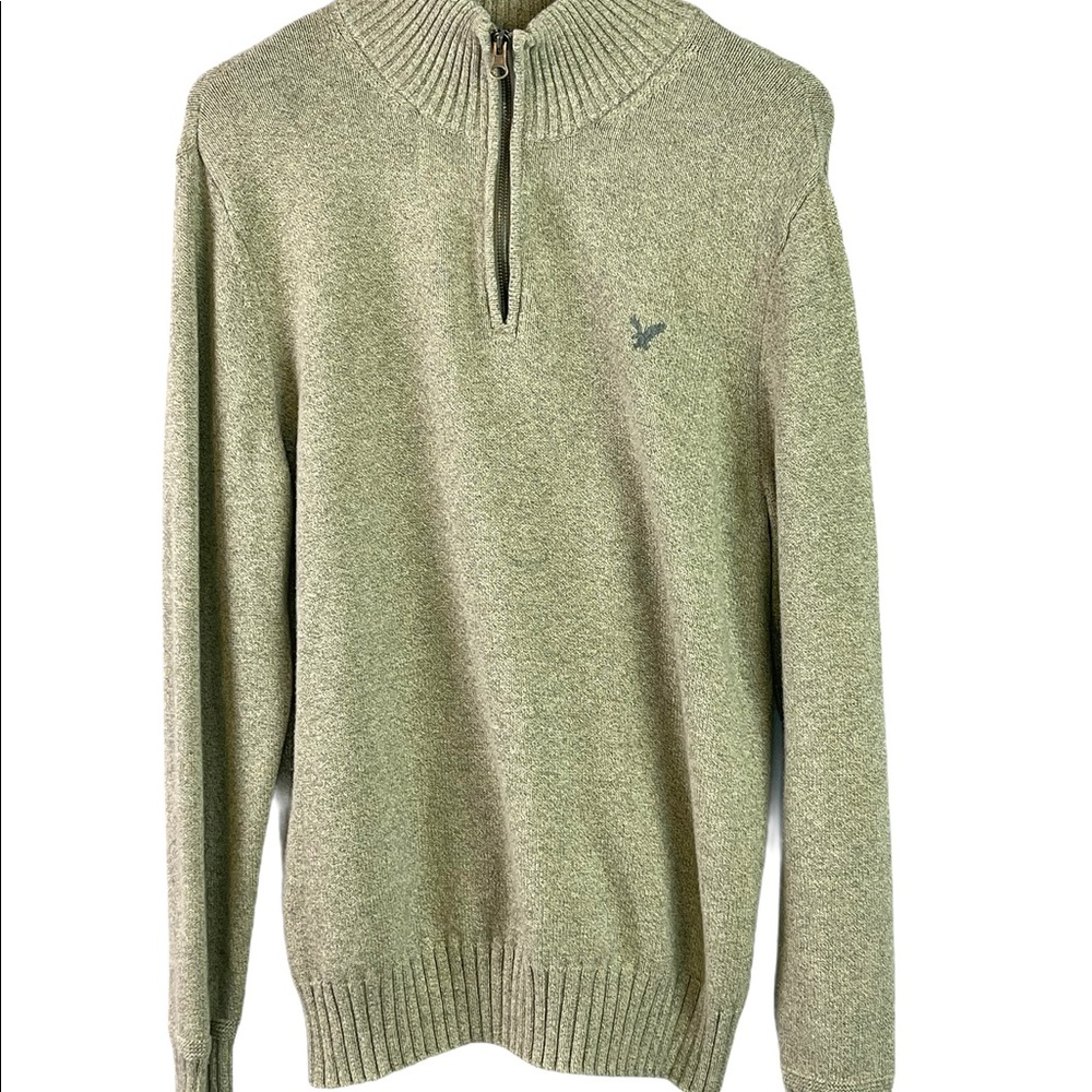 Quarter Zip Sweater American Eagle Mok Neck